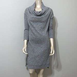 Anthropologie knit sweater dress with cowl neck